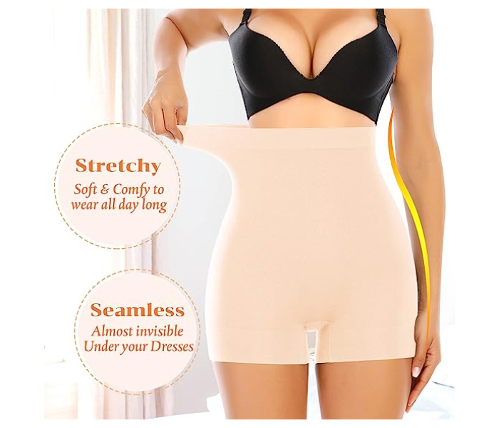 Women's Seamless Mixed Color Shaping Slim Fit Shorts Panties Tummy Control Underwear Slimming Shapewear Shorts - Free Size - Zoom Image 2