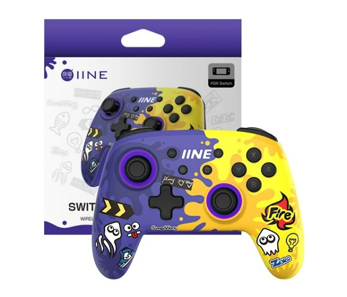 IINE Ares Mecha Wireless Pro Controller – Blue and Yellow - Zoom Image 1