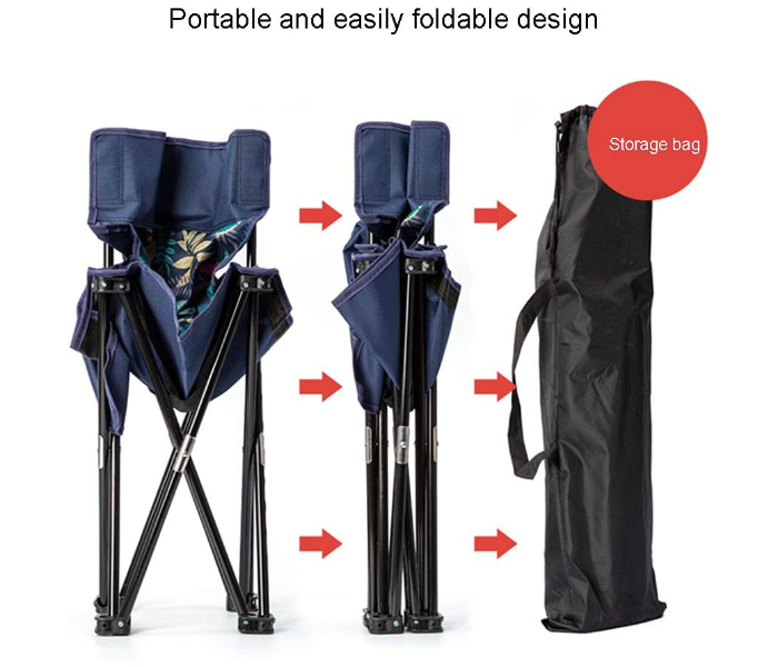 Portable Folding Outdoor Camping Chair, Heavy Duty Chair for Home, Travel, Camping, Fishing - Zoom Image 4