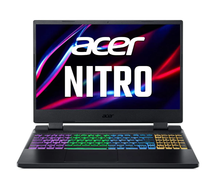 Acer Nitro 5-AN515 NH-QFMEM.00H 15.6 Inch FHD 144Hz  Intel Core I7 12700H 2.3 Ghz Processor 16GB RAM 512GB SSD 6GB NVIDIA GeForce RTX 3060 Graphics  Windows 11 Home English Arabic Keyboard - Black - Zoom Image 3