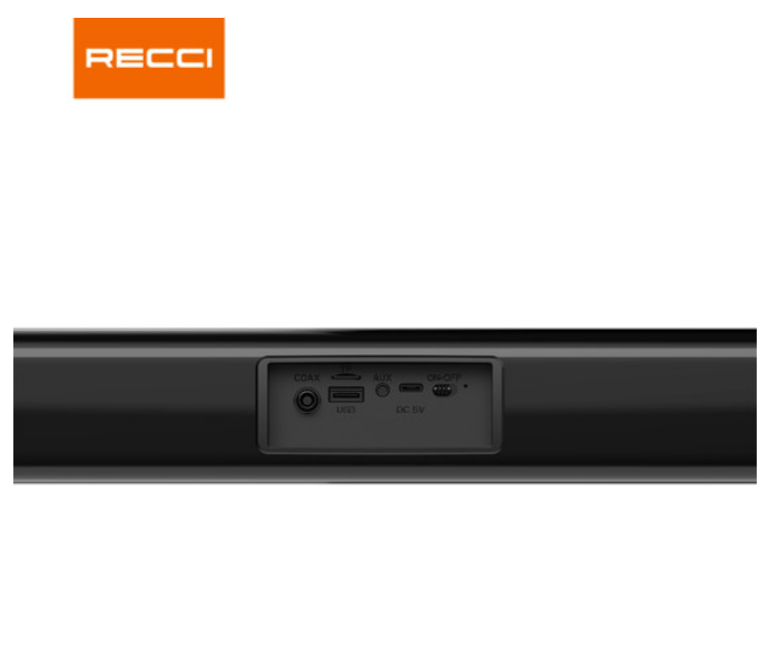 RECCI RSK-W32 Sound Bar Wireless Speaker V5.0 - Black - Zoom Image 6