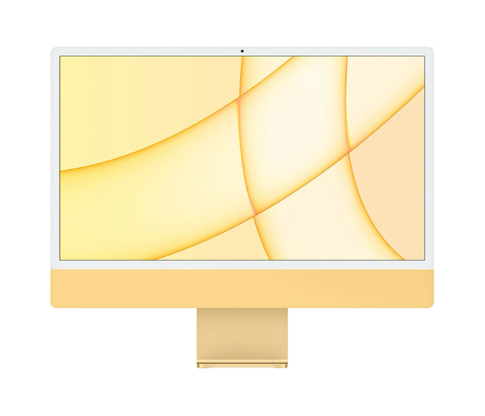 Apple iMac 24 Inch 2021 4.5K Retina display Z12S0024G M1 Chip 8GB RAM 256GB Storage English - Yellow - Zoom Image 3