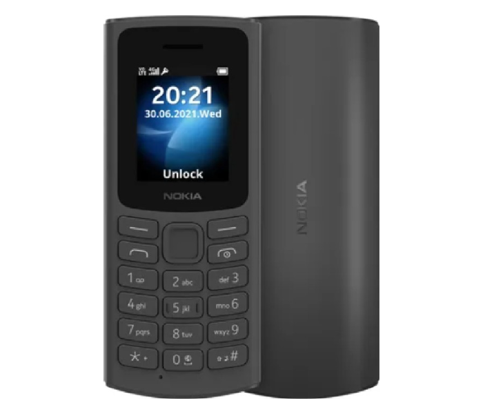 Nokia 105 4G Dual Sim Mobile Phone - Black - Zoom Image