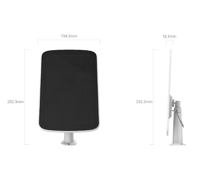 EZVIZ Smart Home Solar Charging Panel - Black and White - Zoom Image 4