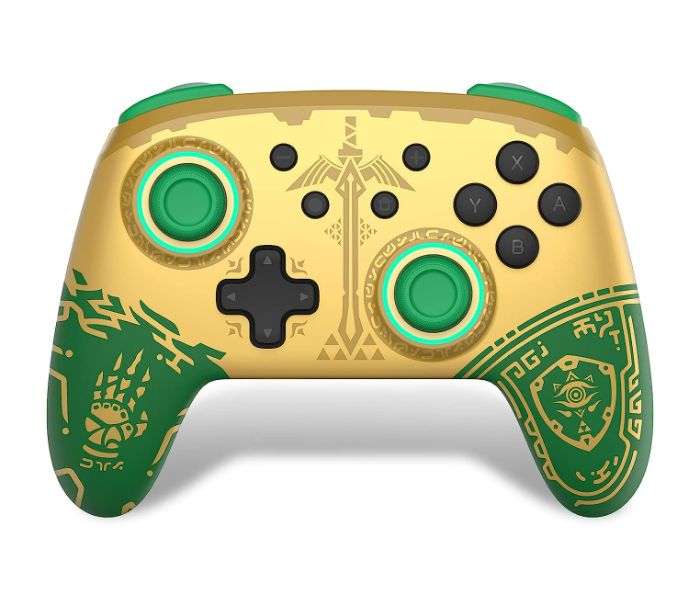 IINE Ares Mecha Wireless Pro Controller – Golden And Green - Zoom Image 1