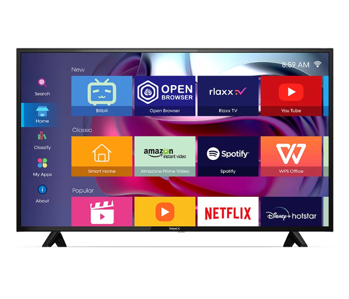 Impex Gloria 40inch HD Smart LED TV - BLACK - Zoom Image