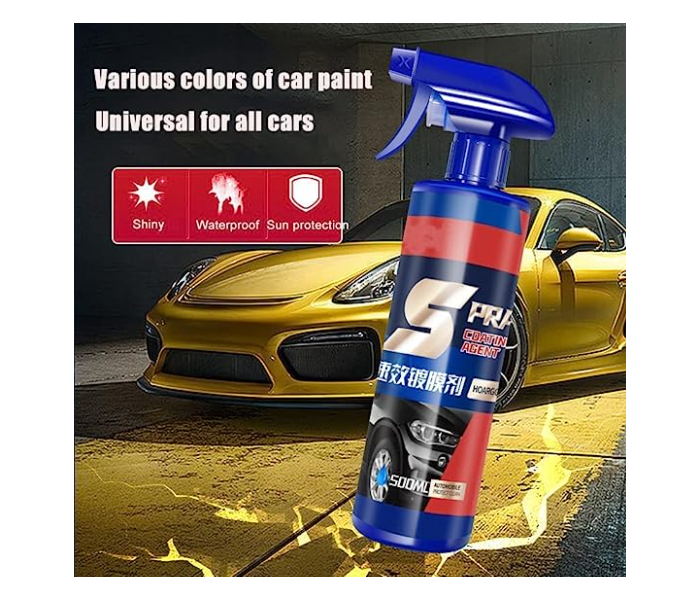 Generic 500ml Automotive Paint Repair Care Ceramic Coating Spray Quick Nano-coating Spray Wax Car Hydrophobic Polish Paint Cleaner - Zoom Image 3