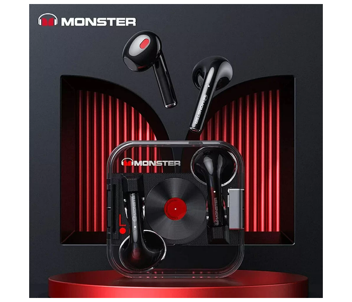 Monster Airmars XKT01 True Wireless Earphones - Black - Zoom Image 5