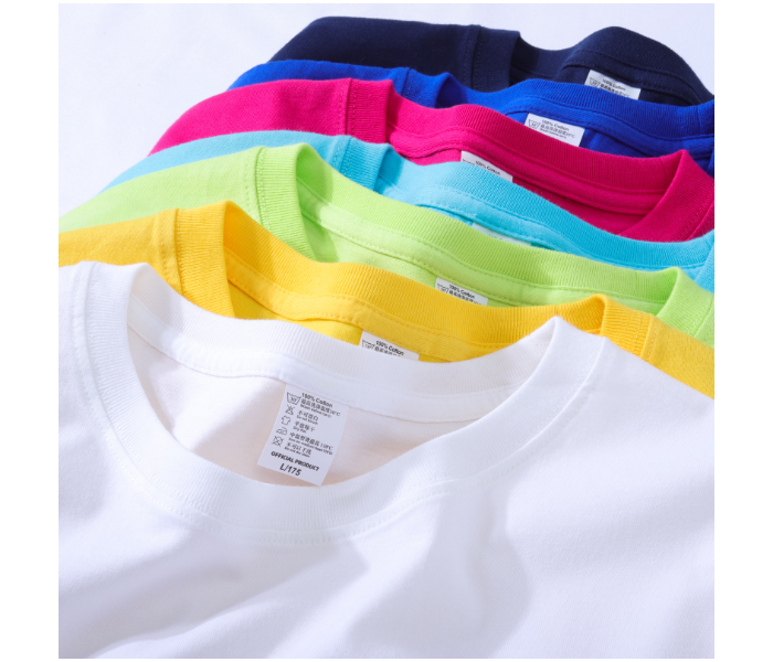 Uni Mixed Color Breathable Casual Round Neck Cotton T-Shirt - XXL - Zoom Image 2