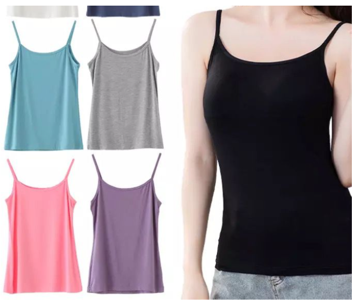 Mix Color Modern Camisole Inner Slim Strap Top for Ladies - Zoom Image