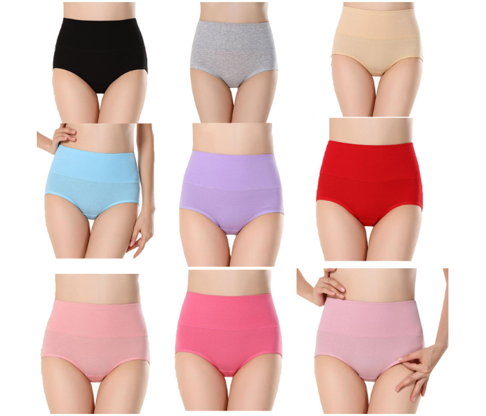 Free Size Women's High Waist Comfy Seamless Stretch Band Waist Lingerie Panty - Zoom Image 3