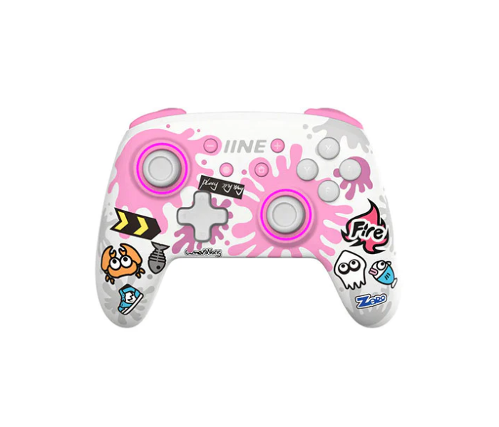 IINE Ares Mecha Wireless Pro Controller – Pink and White - Zoom Image 2