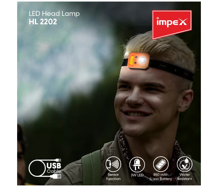 Impex Rechargeable LED Head Lamp  HL 2202 - Zoom Image 3