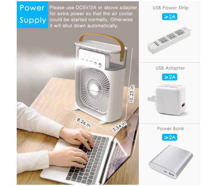 Rechargeable mini hot sale air conditioner