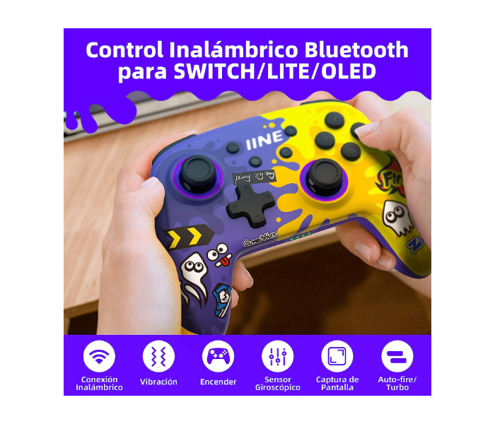 IINE Ares Mecha Wireless Pro Controller – Blue and Yellow - Zoom Image 3