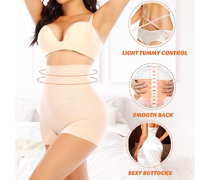 Women's Seamless Mixed Color Shaping Slim Fit Shorts Panties Tummy Control Underwear Slimming Shapewear Shorts - Free Size - Zoom Image 3