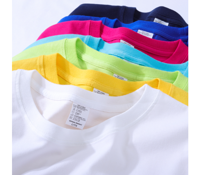 Uni Mixed Color Breathable Casual Round Neck Cotton T-Shirt - XL - Zoom Image 2