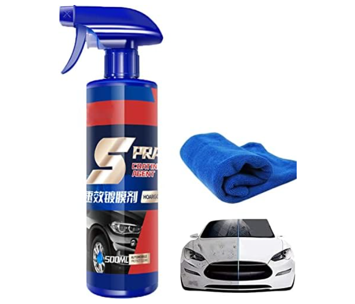 Generic 500ml Automotive Paint Repair Care Ceramic Coating Spray Quick Nano-coating Spray Wax Car Hydrophobic Polish Paint Cleaner - Zoom Image 1