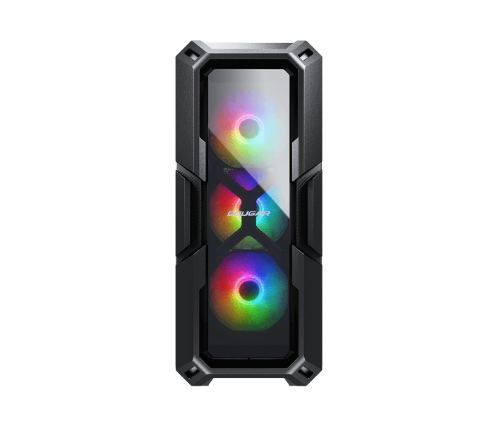 Cougar MX440G RGB Mid-Tower ATX Gaming Case - Black - Zoom Image 1