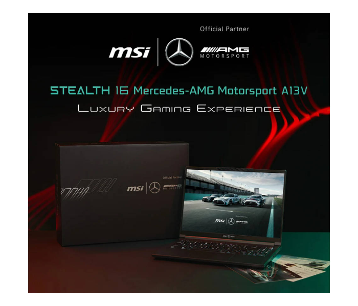 MSI STEALTH 16 MERCEDES AMG A13VG 9S7-15F213-259  32GB RAM 2TB SSD 16" OLED UHD 60Hz Intel Core i9 13900H Processor 8GB NVIDIA RTX4070 Graphics Windows 11 Home Eng-Arab Keyboard - Gray - Zoom Image 7