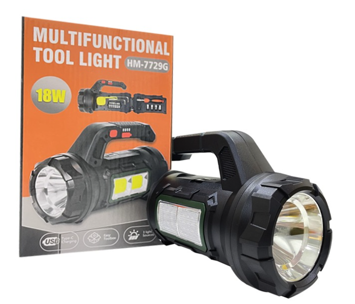 5 in 1 Multi Functional Torch light with 14 pcs Tool Kit - Zoom Image 4