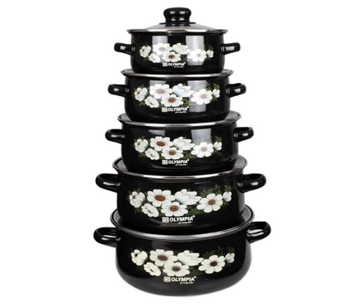 10 Pcs Casserole Set OE-5086 - black - Zoom Image