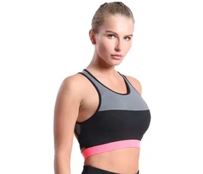 Women's Padded Free Size Striped Mixed Color Sporty Yoga Seamless Bra - Zoom Image 6