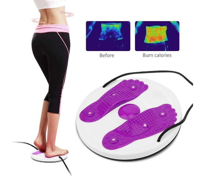 Multifunctional Twisting Waist Disc Bodytwister Twist Board for Slimming Waist and Strengthening Abs Core Twister with Handles - Zoom Image 3