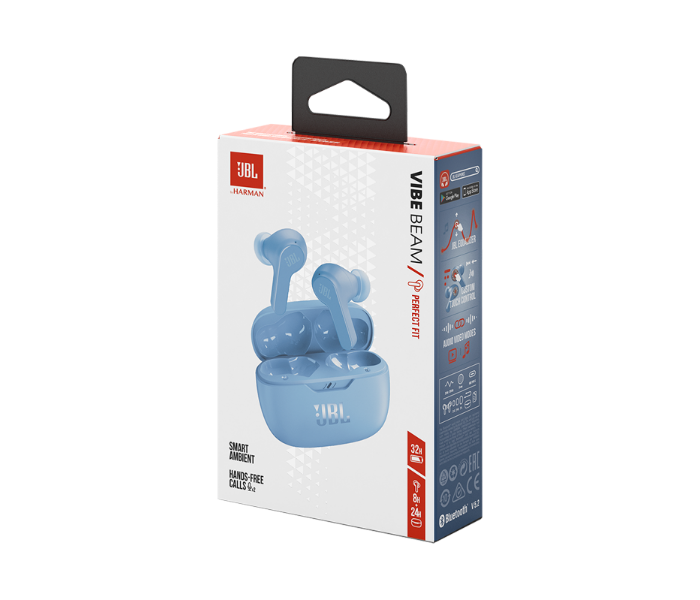 JBL Wave Beam Wireless in-ear NC Headphones - Blue - Zoom Image 6