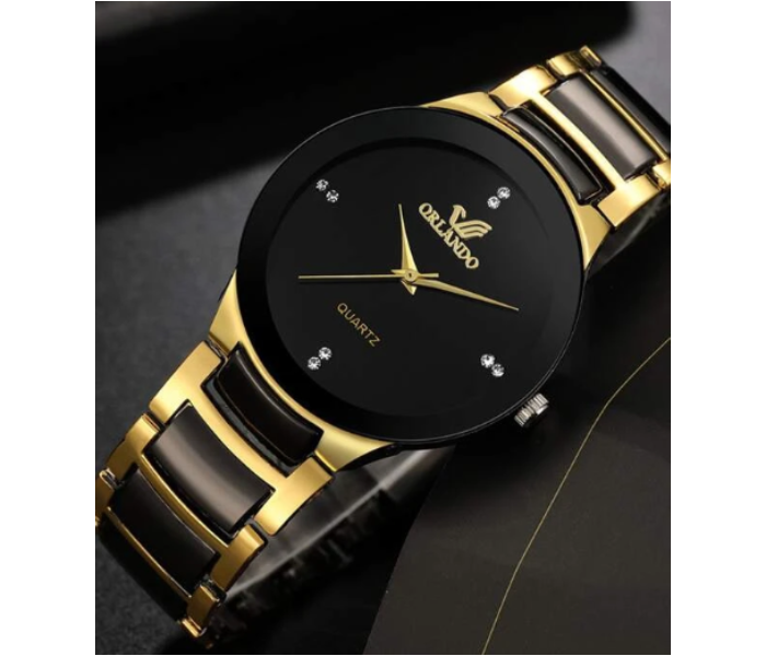 ZStar Jubilee Small Fashion Ladies Wrist Watch - Gold and Black - Zoom Image 1