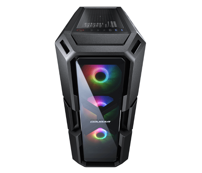 Cougar MX440G RGB Mid-Tower ATX Gaming Case - Black - Zoom Image 6