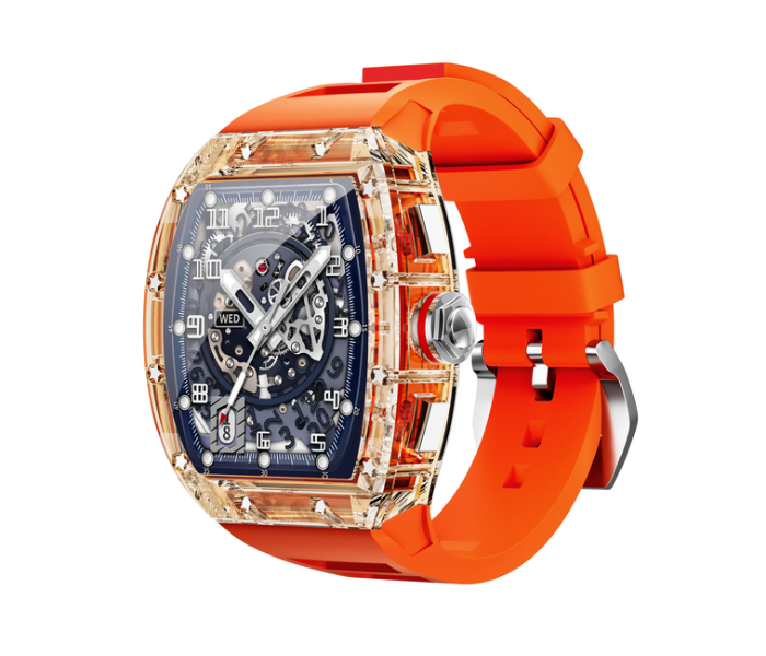 Belking BK-SM10 Crystal Case Waterproof Bluetooth Smart Watch - Orange - Zoom Image 1