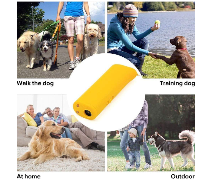 3 in 1 Ultrasonic LED Dog Repeller Anti Bark Stop Barking Dog Training Repeller Control Pet Trainer - Zoom Image 5