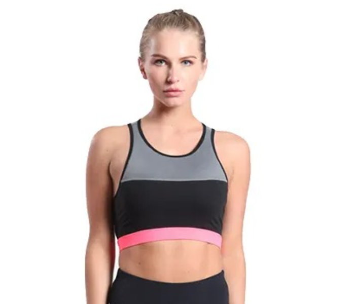 Women's Padded Free Size Striped Mixed Color Sporty Yoga Seamless Bra - Zoom Image 7