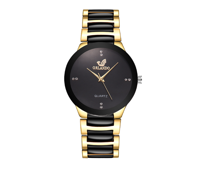 ZStar Jubilee Small Fashion Ladies Wrist Watch - Gold and Black - Zoom Image 3