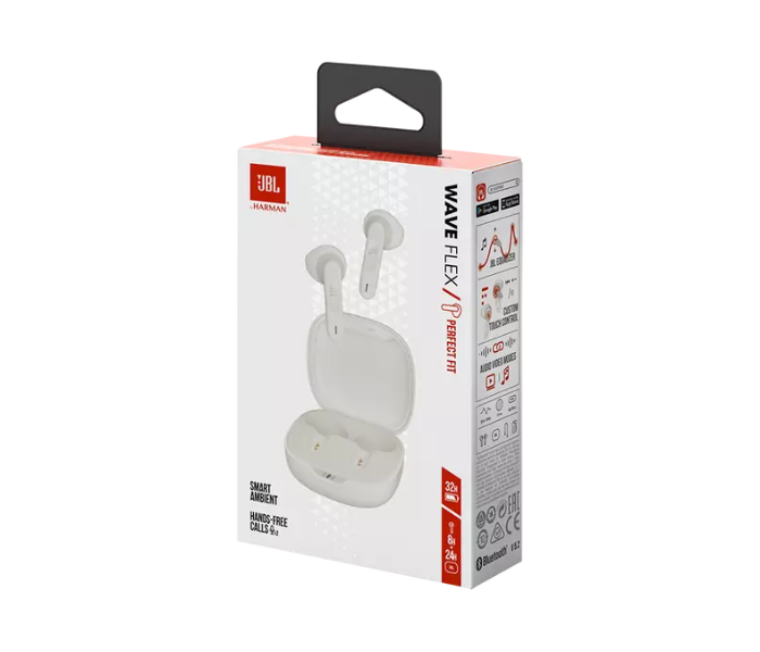 JBL Wave Flex True wireless earbuds - White - Zoom Image 6