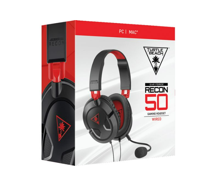 TURTLE BEACH Ear Force Recon 50 Gaming Headset - Black & Red - Zoom Image 6