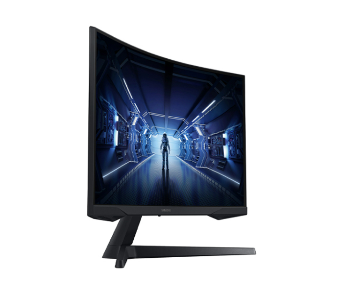 Samsung LC27G55TQBMXUE 27inch 144Hz G5 Odyssey Gaming 1000R Curved Screen Monitor - Black - Zoom Image 3