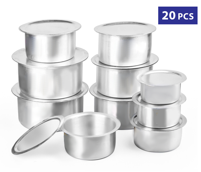 20 Pcs High Quality Aluminium Cooking Pot Made in India - Zoom Image 1