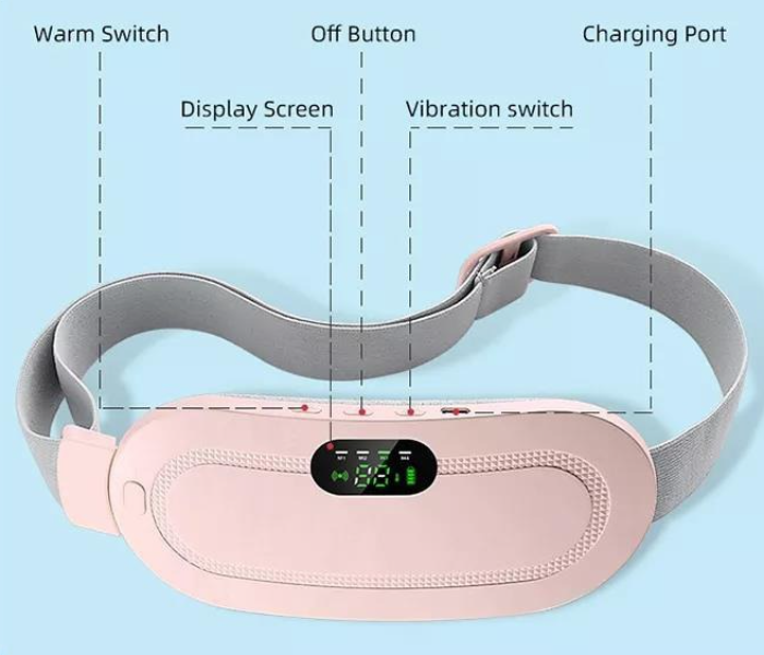 InstaHeat Massager Belt for Menstrual Pain Relief - White - Zoom Image 3