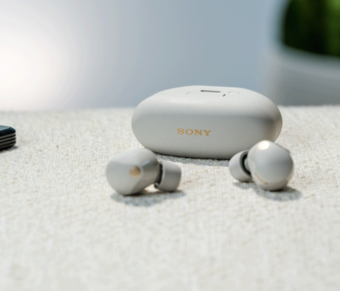 Sony WF-1000XM5 Truly Wireless Noise Canceling Earbuds - Silver - Zoom Image 2