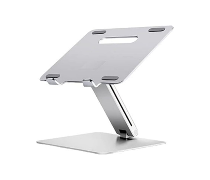 Height Adjustable Laptop Stand Premium Aluminum AP-8 Pedestal for Laptop and Tablet - Silver - Zoom Image 3