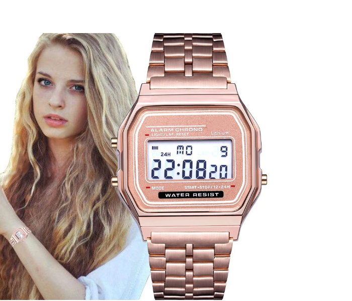 Retro Classic Design Wrist Watch For Women - Rose Gold - Zoom Image 2