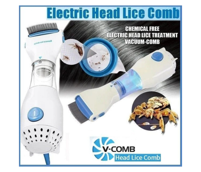 Anti Lice Electric Rechargeable Vacuum Steel Comb Machine For Head Lice Treatment - Zoom Image 2