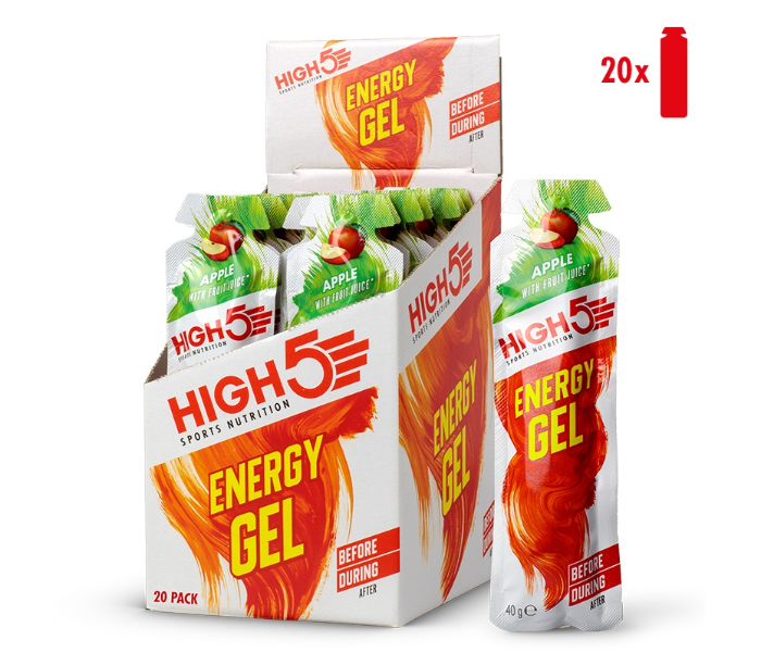 HIGH5 Energy Gel (20 x 40g) - Apple Flavor - Zoom Image