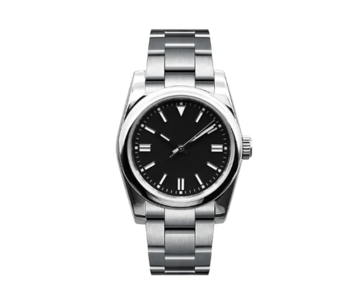 Empower Waterproof Stainless Steel Classic Wrist Watch For Men - Black And Silver - Zoom Image