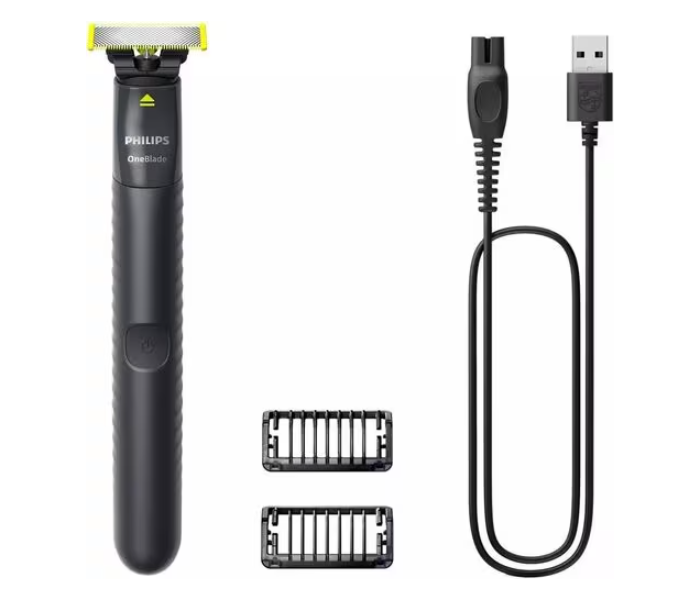 Philips OneBlade QP1424/10 Face Hybrid Trimmer - Black - Zoom Image 1