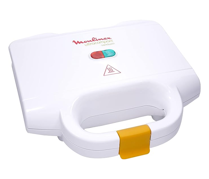 MOULINEX SM154042 Ultracompact Sandwich Maker,700 W - White - Zoom Image 1