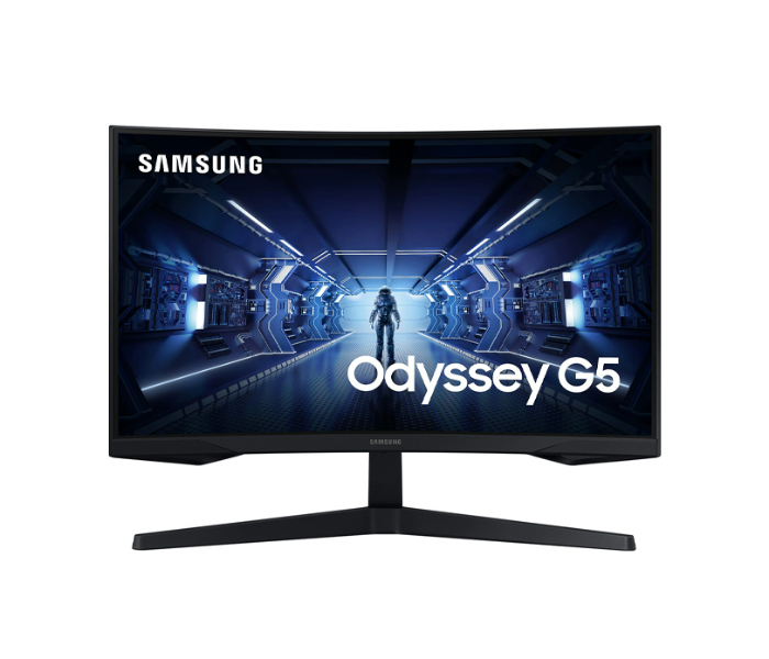 Samsung LC27G55TQBMXUE 27inch 144Hz G5 Odyssey Gaming 1000R Curved Screen Monitor - Black - Zoom Image 4