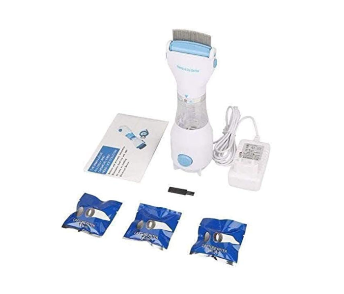 Anti Lice Electric Rechargeable Vacuum Steel Comb Machine For Head Lice Treatment - Zoom Image 1